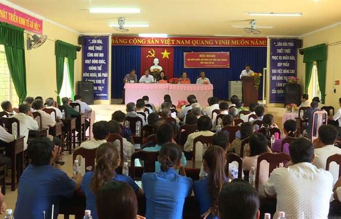Đại biểu Quốc hội (ĐBQH) Sóc Trăng tiếp xúc cử tri xã An Thạnh Nhất, huyện Cù Lao Dung