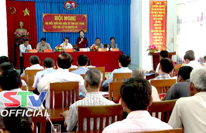 Đại biểu Quốc hội tỉnh Sóc Trăng tiếp xúc cử tri xã Thuận Hòa và TT. Kế Sách