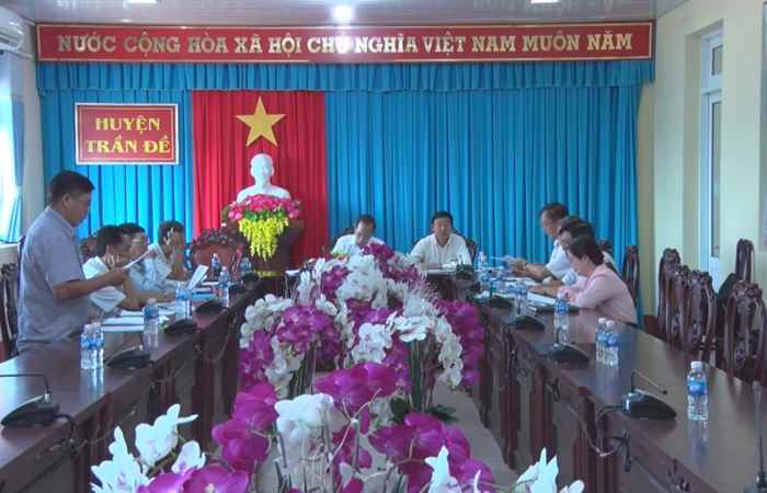 Hội Cựu Chiến binh tỉnh Sóc Trăng làm việc với huyện Trần Đề về thực hiện chế độ chính sách đối với Cựu Chiến binh 