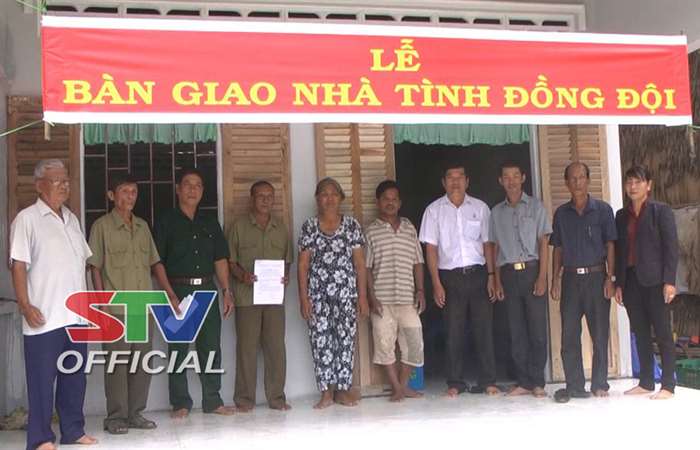 Hội Cựu chiến binh huyện Châu Thành bàn giao căn nhà Tình đồng đội