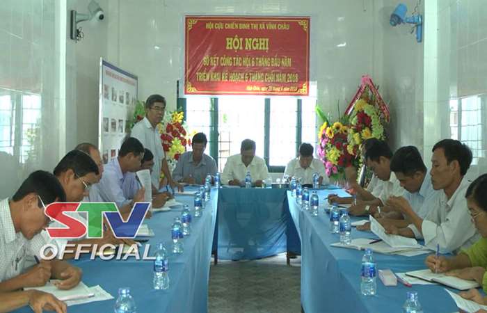 Hội Cựu chiến binh thị xã Vĩnh Châu sơ kết 6 tháng đầu năm.