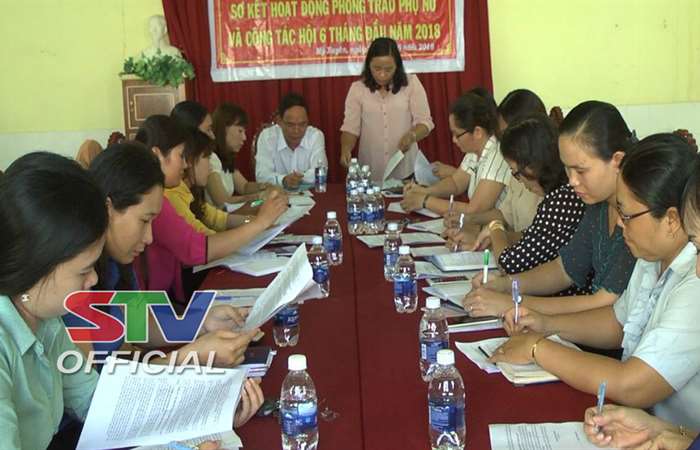 Hội LHPN huyện Mỹ Xuyên sơ kết công tác 6 tháng đầu năm