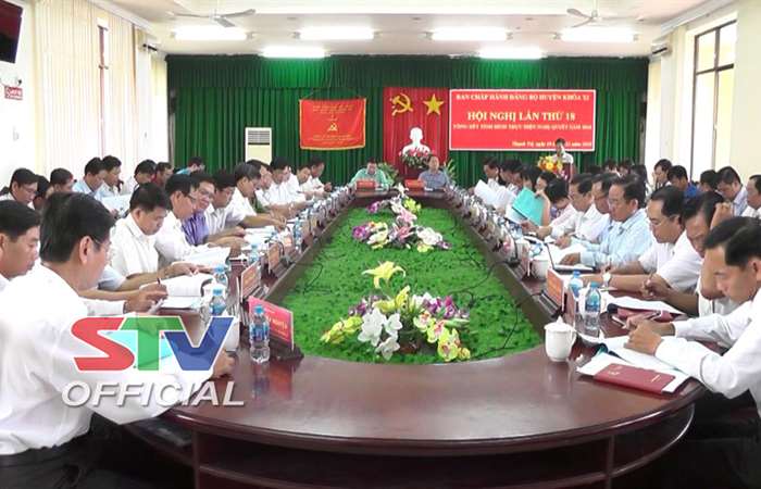 Hội nghị lần thứ 18, Ban Chấp hành Đảng bộ huyện Thạnh Trị