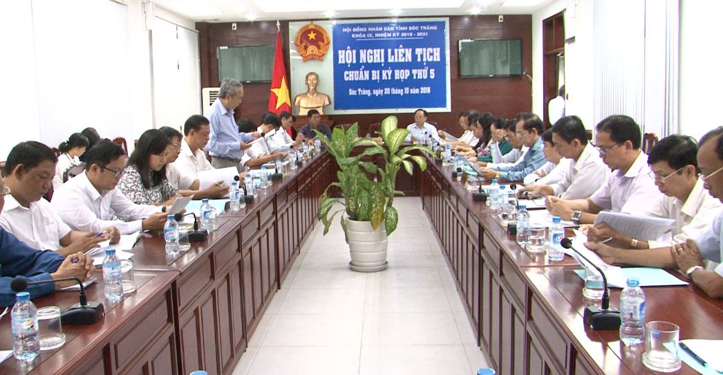Hội nghị liên tịch chuẩn bị cho Kỳ họp thứ 5, HĐND tỉnh Sóc Trăng Khóa IX.