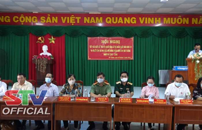 Ứng cử viên ĐBQH và HĐND tỉnh tiếp xúc củe tri tại xã Thuận Hưng và Mỹ Thuận huyện Mỹ Tú