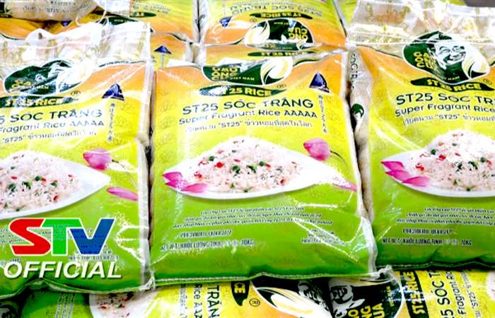 Hơn 23 tấn gạo ST25 thương hiệu “Gạo Ông Cua” xuất khẩu sang thị trường Anh Quốc