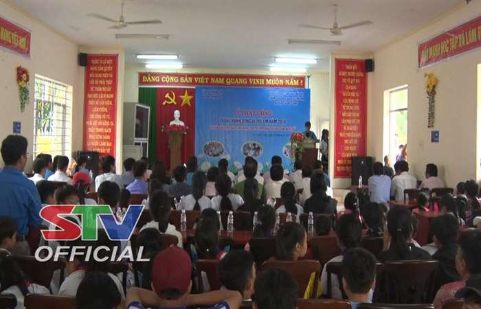 Huyện Cù Lao Dung phát động Tháng Hành động Vì trẻ em năm 2018