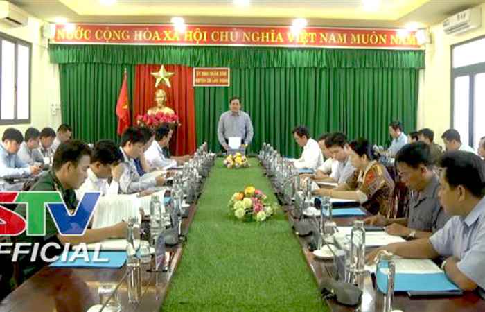 Huyện Cù Lao Dung triển khai kế hoạch ứng phó với bão số 8
