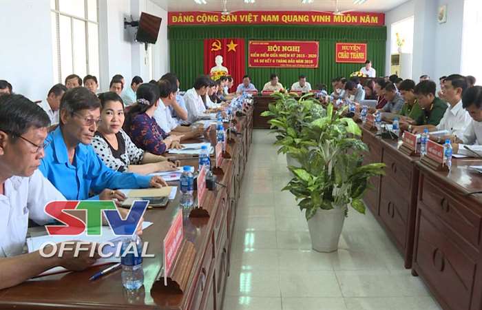 Huyện ủy Châu Thành hội nghị kiểm điểm giữa nhiệm kỳ