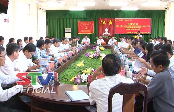 Huyện ủy Thạnh Trị tổ chức hội nghị kiểm điểm giữa nhiệm kỳ 2015 – 2020