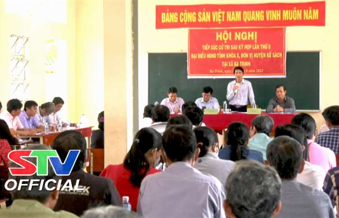 Kế Sách: Đại biểu HĐND các cấp tiếp xúc cử tri xã Ba Trinh và Thới An Hội