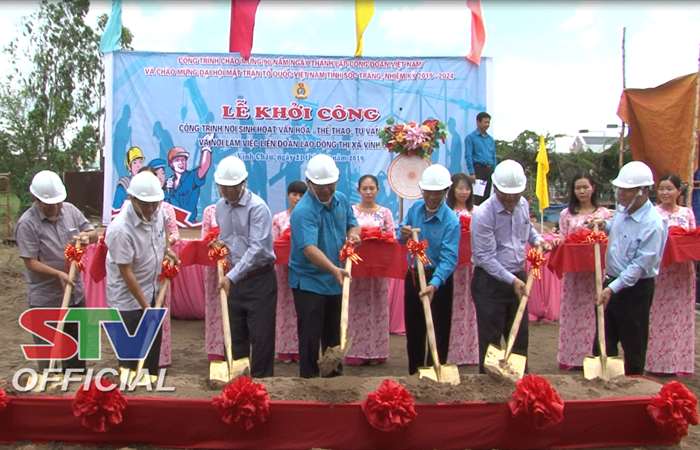 Khởi công công trình trụ sở Liên đoàn Lao động thị xã Vĩnh Châu
