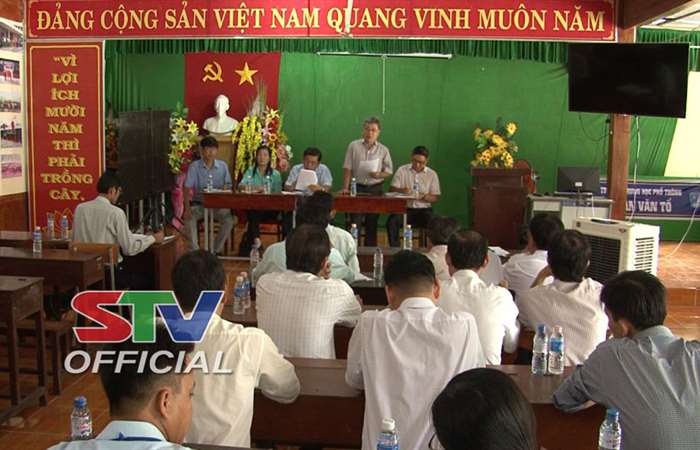 Kiểm tra công tác chuẩn bị thi THPT Quốc gia 2018 tại huyện Cù Lao Dung