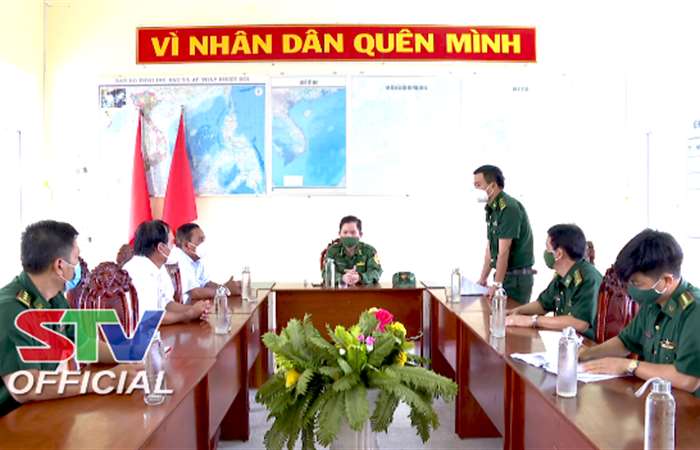 Lãnh đạo Bộ đội Biên phòng Sóc Trăng kiểm tra công tác phòng, chống dịch tại đồn Biên phòng Vĩnh Hải
