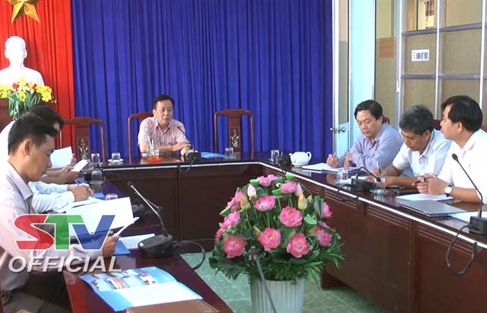 UBND TX.Vĩnh Châu làm việc với CTCP Tư vấn Xây dựng điện 3