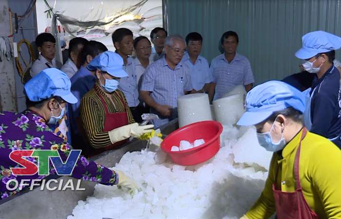 Lãnh đạo tỉnh Sóc Trăng khảo sát các sản phẩm OCOP tại huyện Mỹ Tú
