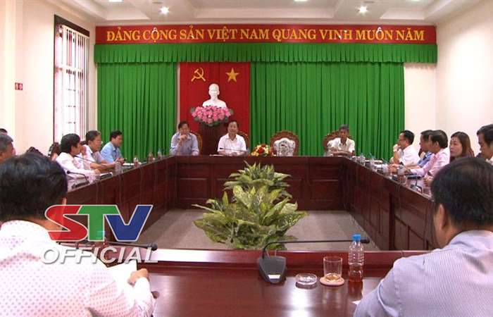 Thường trực Tỉnh ủy Sóc Trăng làm việc với lãnh đạo huyện Châu Thành