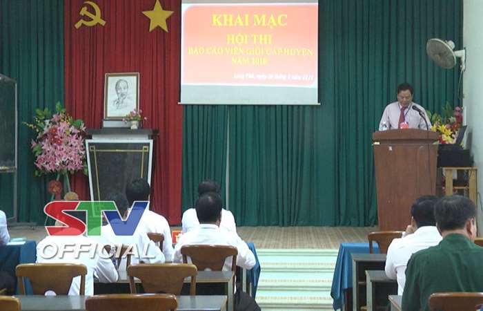 Long Phú tổ chức Hội thi Báo cáo viên giỏi cấp huyện