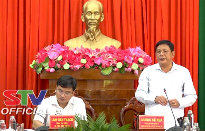 Tỉnh ủy Sóc Trăng kiểm tra việc tăng cường sự lãnh đạo của Đảng đối với công tác Thanh niên tại huyện Long Phú và Trần Đề