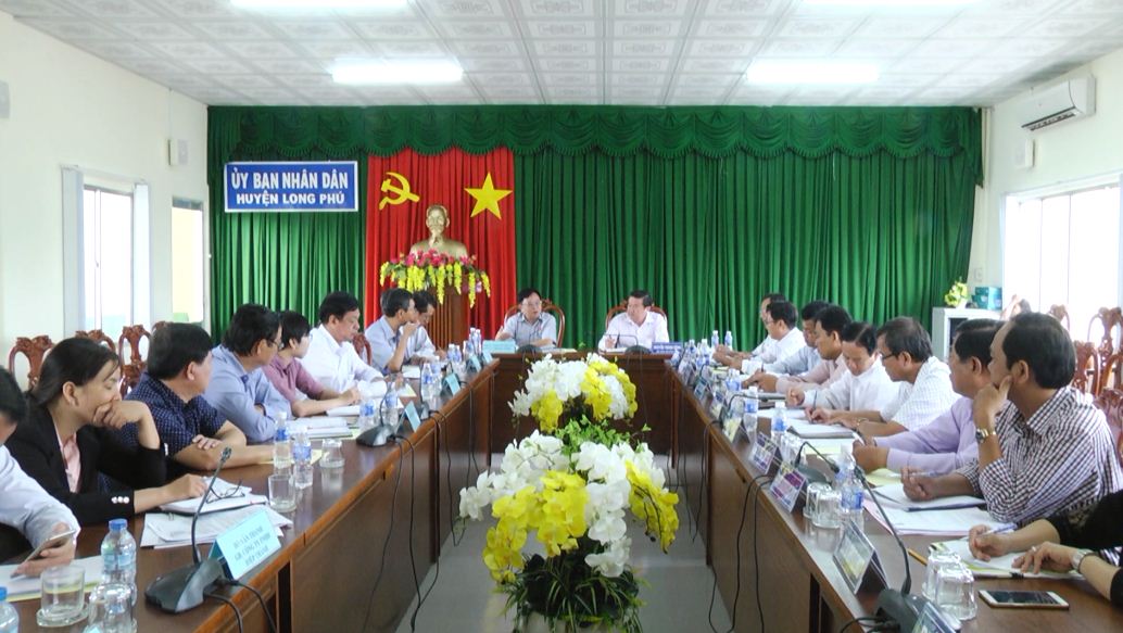 Lãnh đạo HĐND tỉnh Sóc Trăng làm việc tại huyện Long Phú
