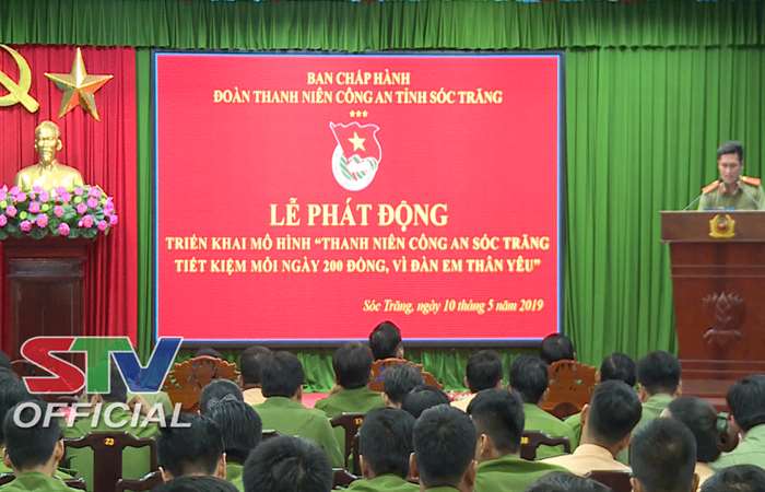 Mô hình "Thanh niên Công an Sóc Trăng tiết kiệm mỗi ngày 200 đồng vì đàn em thân yêu"
