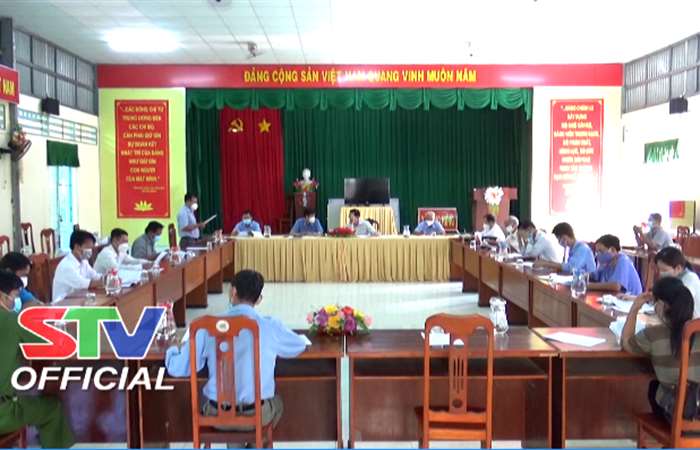 Mỹ Tú: Kiểm tra công tác phòng, chống dịch COVID-19 tại các xã, thị trấn