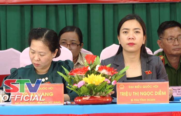 Mỹ Xuyên: Đoàn ĐBQH tỉnh tiếp xúc cử tri xã Thạnh Phú và xã Thạnh Quới