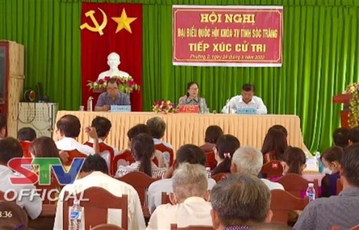 Ngã Năm: Đại biểu Quốc hội tỉnh Sóc Trăng tiếp xúc cử tri phường 3