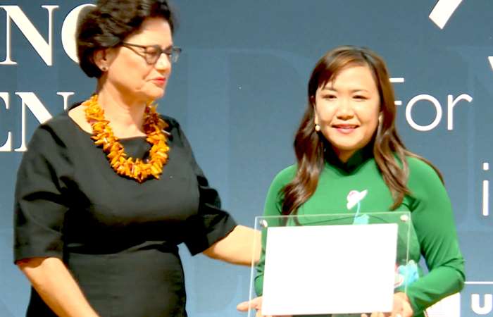 Nữ Nhà khoa học trẻ Việt Nam được UNESCO tôn vinh