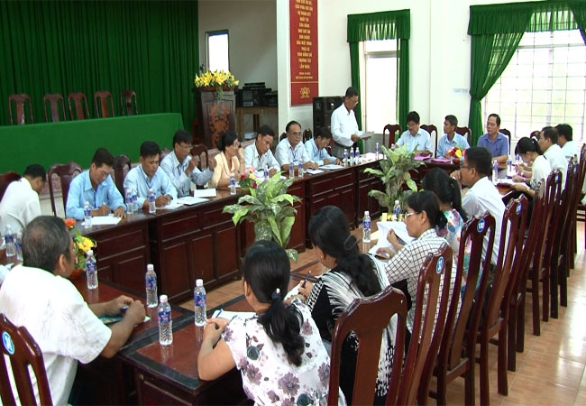 Chủ tịch UBBC tỉnh Sóc Trăng kiểm tra công tác chuẩn bị bầu cử tại huyện Mỹ Xuyên.