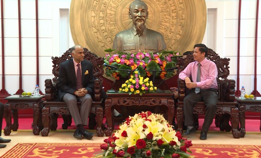 Bí thư Tỉnh ủy Sóc Trăng tiếp Đại sứ đặc mệnh toàn quyền Ấn Độ tại Việt Nam.