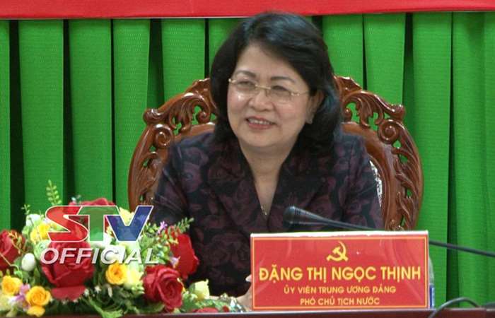Phó Chủ tịch nước Đặng Thị Ngọc Thịnh làm việc tại Sóc Trăng