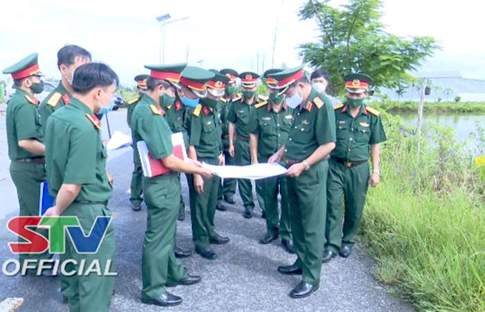 Quân khu 9 khảo sát xây dựng trụ sở làm việc Ban CHQS huyện Mỹ Xuyên