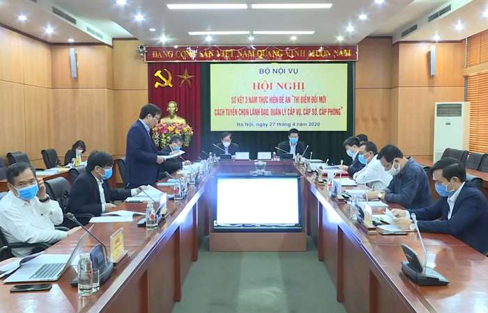 Sơ kết 3 năm đổi mới tuyển chọn lãnh đạo, quản lý