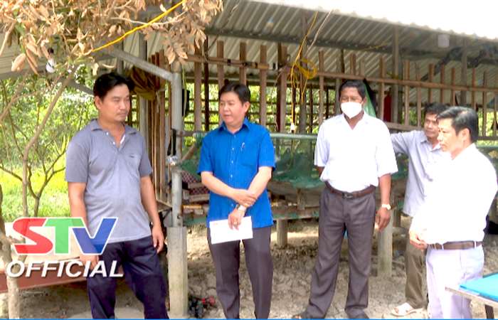 Ủy ban MTTQ Việt Nam tỉnh Sóc Trăng trao tiền hỗ trợ 2 gia đình bị cháy nhà tại xã Thới An Hội và xã An Mỹ 