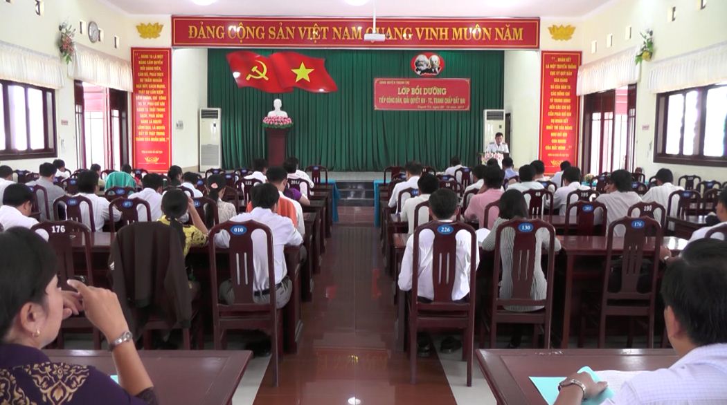 Huyện Thạnh Trị tổ chức lớp bồi dưỡng nghiệp vụ công tác tiếp dân.
