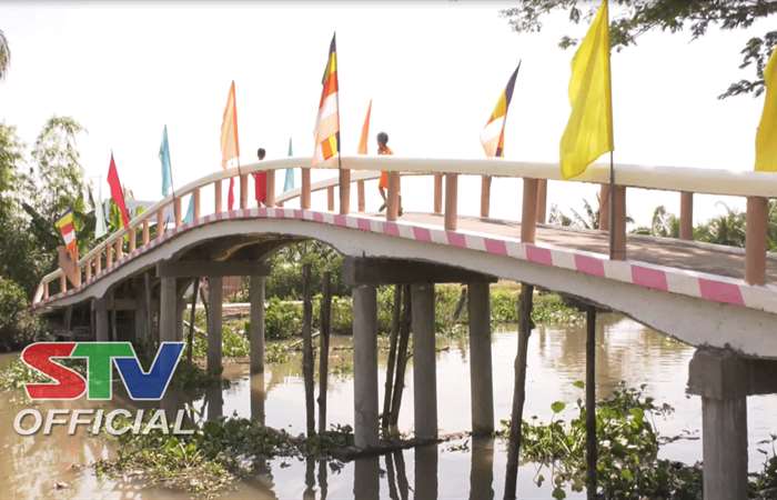 Thêm cây cầu mới nối liền hai ấp Bưng Tróp A và ấp Bưng Tróp B, xã An Hiệp, huyện Châu Thành