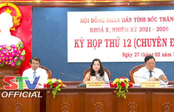 Kỳ họp thứ 12 (Chuyên đề), HĐND tỉnh Sóc Trăng Khoá X thông qua nhiều nội dung quan trọng 
