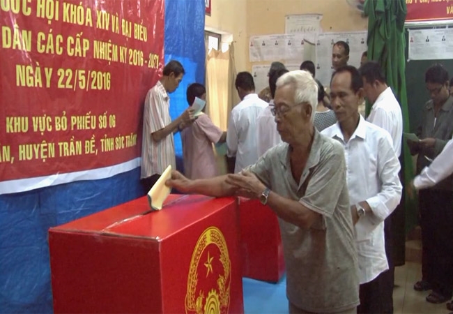 Thông tin tiến độ bầu cử ĐBQH khóa XIV và đại biểu HĐND các cấp nhiệm kỳ 2016-2021, trên địa bàn tỉnh Sóc Trăng. 