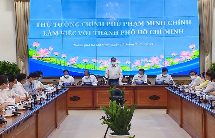 Thủ tướng Chính phủ Phạm Minh Chính làm việc với lãnh đạo thành phố Hồ Chí Minh