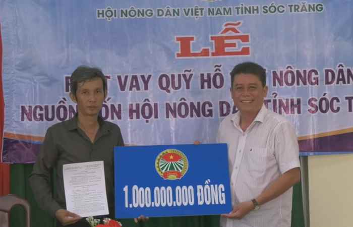 Kế Sách: Xã Kế Thành giải ngân vốn vay Quỹ hỗ trợ nông dân  