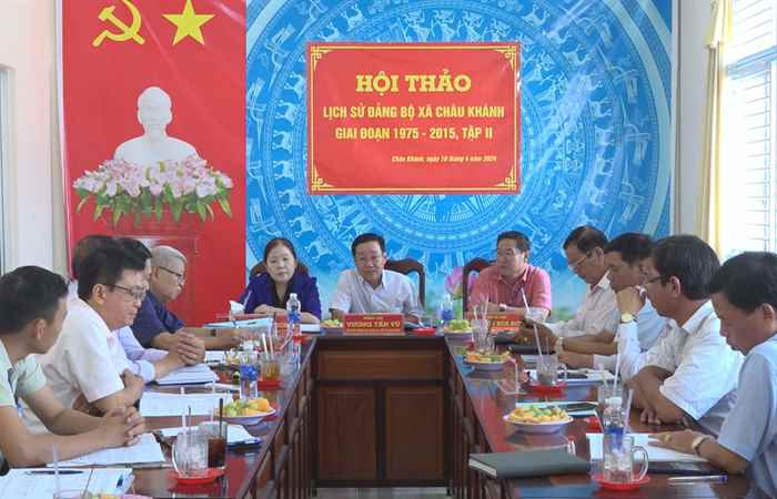 Long Phú: Hội thảo lịch sử Đảng bộ xã Châu Khánh (tập 2)