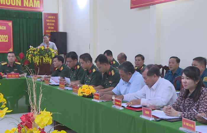Kế Sách: Đảng ủy quân sự huyện họp phiên cuối năm  