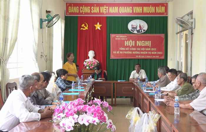 Hội chiến sĩ Cách mạng bị địch bắt tù đày huyện Trần Đề tổng kết năm 2022