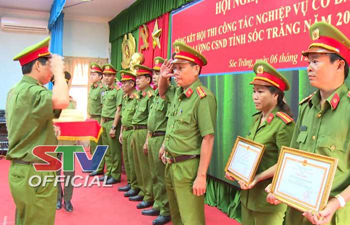 Tổng kết Hội thi công tác nghiệp vụ cơ bản lực lượng Cảnh sát Nhân dân Sóc Trăng
