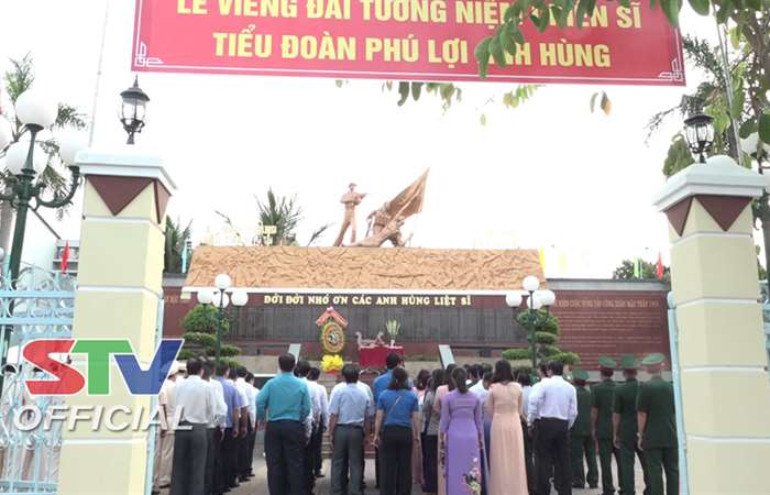 TP Sóc Trăng viếng Đài Tưởng niệm Chiến sĩ Tiểu đoàn Phú Lợi