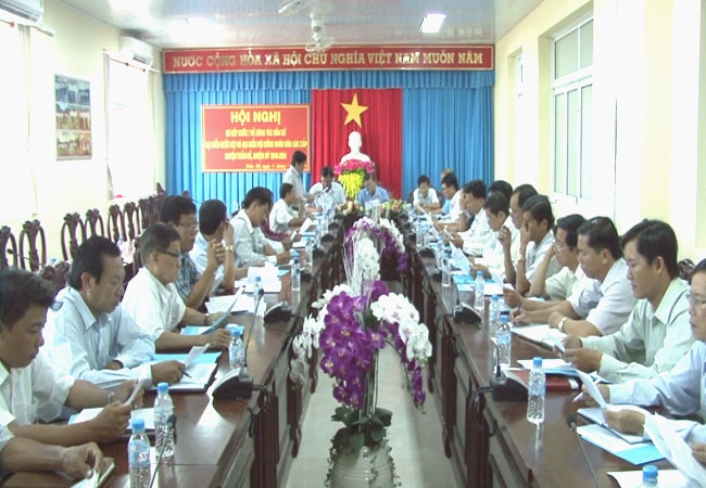 Ủy ban bầu cử huyện Trần Đề tổ chức sơ kết bước 2 