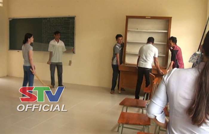 Trường tiểu học Lâm Thành Hưng chuẩn bị cho năm học mới