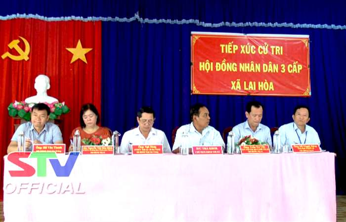 Thị xã Vĩnh Châu: Đại biểu HĐND 3 cấp tiếp xúc cử tri xã Lai Hoà