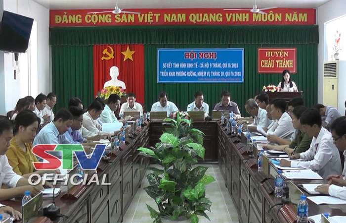 UBND huyện Châu Thành hội nghị sơ kết 9 tháng
